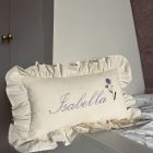 naam met birthflower kussen