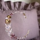 intiaal kussen vintrage rose