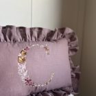 intiaal kussen vintrage rose