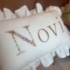 Linnen naturel kussen samenstellen