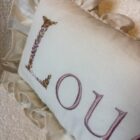 Linnen naturel kussen