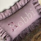 vintage rose met naam en initiaal